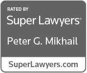 RATED BY Super Lawyers | Peter G. Mikhail | visit superlawyers.com
