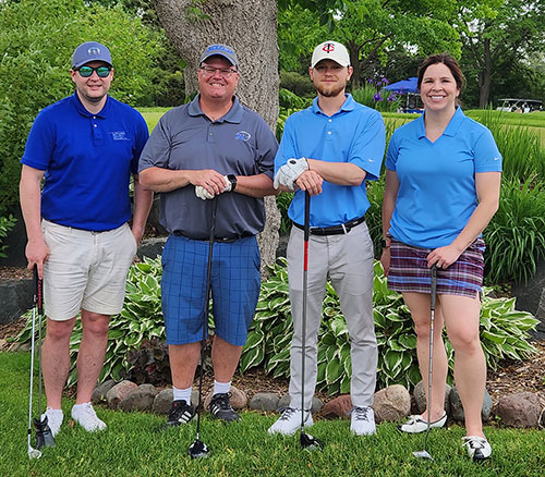 LeVander at the 2023 River Heights Chamber of Commerce annual golf classic